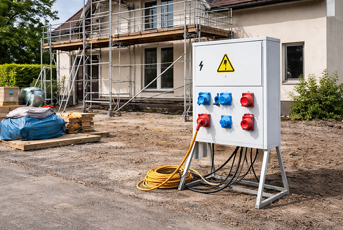 Ein Baustromverteiler für eine sichere Stromversorgung auf einer Baustelle