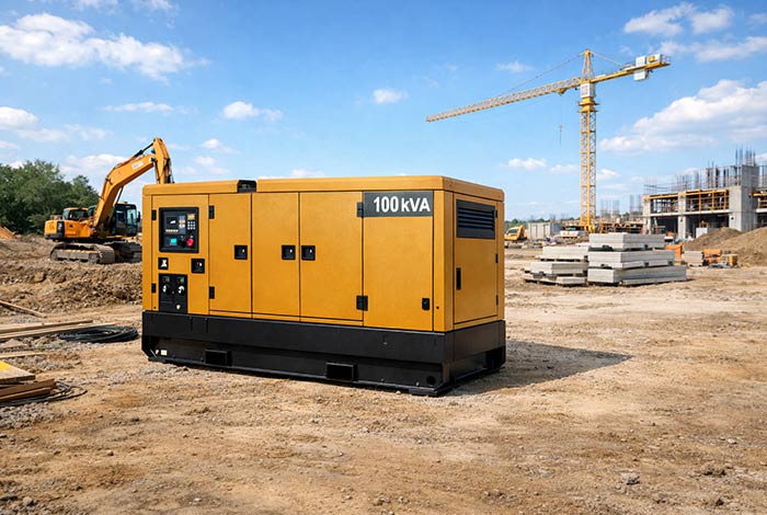 Notstromaggregate mit 100 kVA.